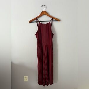 Striped Wide Leg Jumpsuit